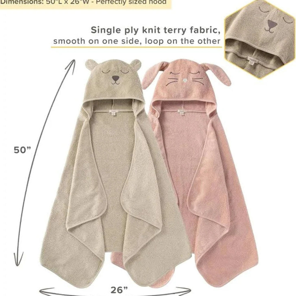 Ultra Soft Bear Hooded Baby Bath Towel Wrap Blanket