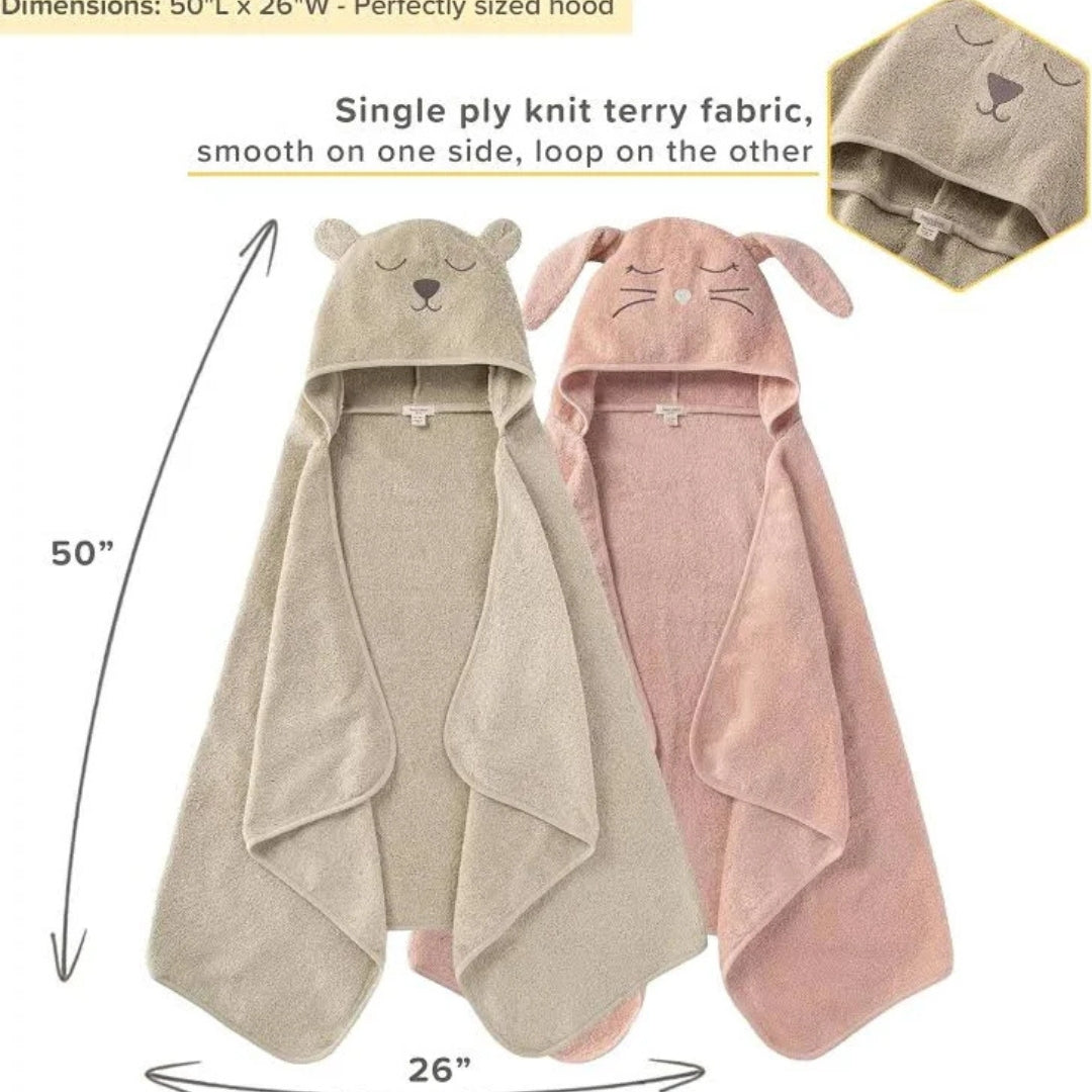 Ultra Soft Bear Hooded Baby Bath Towel Wrap Blanket