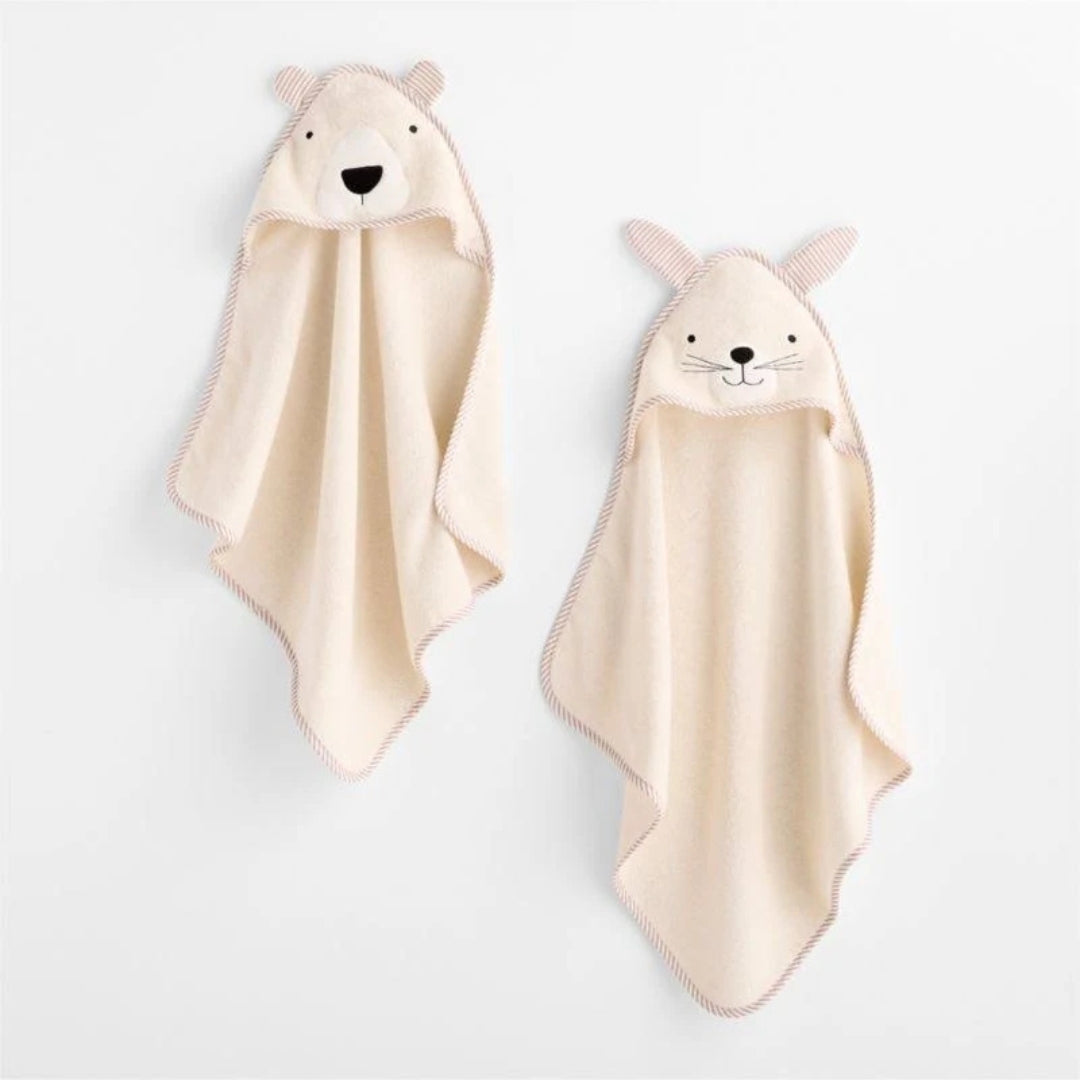 Premium Soft Polar Bear Hooded Baby Bath Towel Blanket
