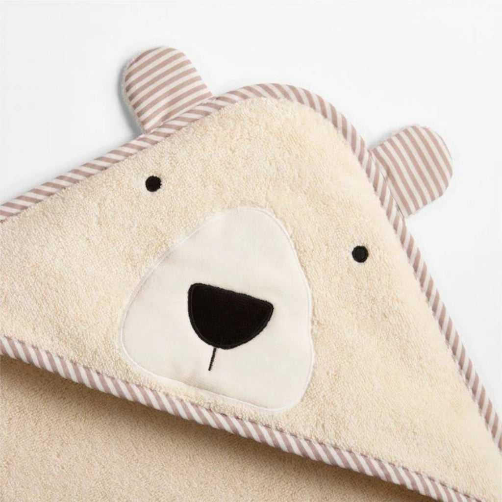 Premium Soft Polar Bear Hooded Baby Bath Towel Blanket